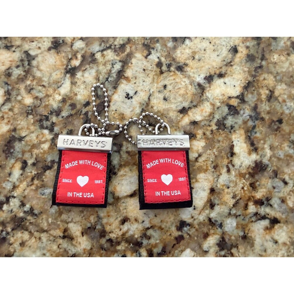 Set of 2 Harveys Seatbelt Black Hang Tags